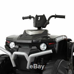 Black 12V Kids Ride On Car 4 wheels Electric ATV Quad Dune Buggy Beach Vehicle