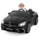 Black 12v Kids Ride On Car Mercedes Withremote Control Battery Wheel Electric Car