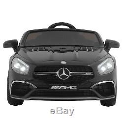 Black 12V Kids Ride On Car Mercedes WithRemote Control Battery Wheel Electric Car