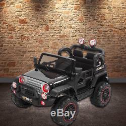 Black 12V Kids Ride on Cars Electric Battery Power Wheels Remote Control 2 Speed