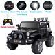 Black 12v Powered Kids Ride On Car Toy Jeep 3 Speeds 4 Wheel With Remote Control