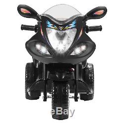 Black 6V Children Kids Ride on Motorcycle Toys Battery Powered Electric