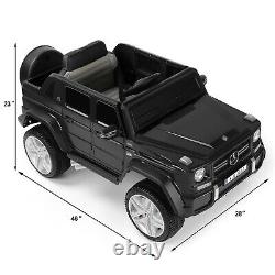 Black Electric Mercedes-Benz 12V Kid Battery Ride On Car Toy MP3 Remote Control