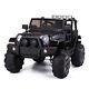 Black Kids Ride On Jeep Style Battery Powered Electric Car Withremote Control