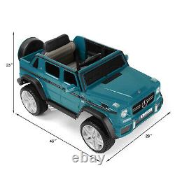Blue 12V Electric Kids Ride on Car Truck Toys 3Speeds MP3 LED USB Remote Control
