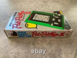 Boxed Epoch Pak Pak Man 2 Vintage 1981 LCD Electronic Game ALMOST MINT