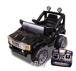 Brand New 4 Wheel 12V Battery Powered Kids Ride On Toy Truck Car with Remote Black