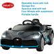 Bugatti Divo Kids Ride On Car 12v Electric Vehicles With Safety Lock Rc Gray