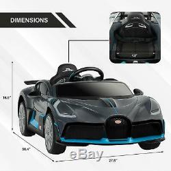 Bugatti Divo Kids Ride On Car 12V Electric Vehicles with Safety Lock RC Gray
