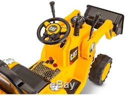 Bulldozer Tractor Ride-on CAT 6V Battery Powered Electric Drive Toys Kids Child
