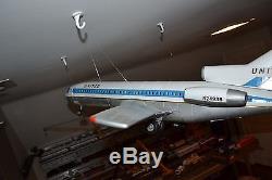 C1968 REMCO Boeing 727 Battery Operated Toy Painted In Early 1970 UNITED Livery