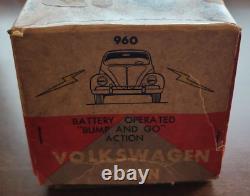 Car Battery Operated Bump and Go Action Works Original Box Nice Vintage VW Toy