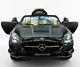 Carbon Black Mercedes Sls Amg 12v Kids Ride On Car Battery Power Wheels Withremote
