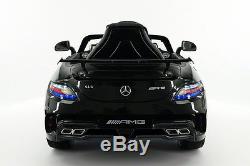 Carbon Black Mercedes SLS AMG 12V Kids Ride On Car Battery Power Wheels withRemote