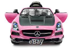 Carbon Pink Mercedes SLS AMG 12V Kids Ride On Car Battery Power Wheels withRemote