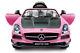 Carbon Pink Mercedes Sls Amg 12v Kids Ride On Car Battery Power Wheels Withremote