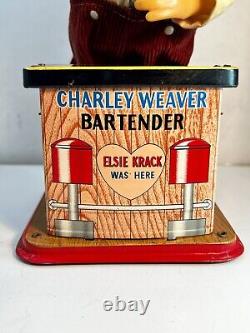 Charley Weaver Bartender 1st Edition by T. N. Japan WORKS Battery Operated