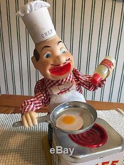 Chef Cook Toy with Original Box Collectors Condition Battery Operated Toy