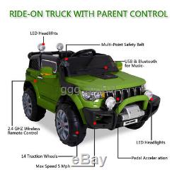 Child Kids Ride On Car Jeep 12V Electric Remote Control MP3 LED Light Toys Gift