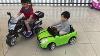 Children Driving Electric Battery Operated Toy Cars And Motor Bikes At Johor Bukit Indah Aeon