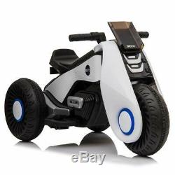 Children's Electric Motorcycle 3 Wheels Double Drive Kids Ride On Motorcycle 6V