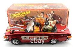 Chinese Tinplate Battery-Operated Mercedes World Cup News Car ME 611 BOXED