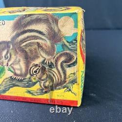 Chippy the Chipmunk-Battery Operated Tin Toy-GBC/Alps Japan-#504/311-withBox