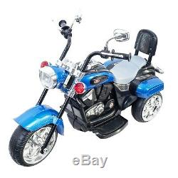 Chopper Style Electric Ride On Motorcycle For Kids 6v Battery Powered 3 Wheel