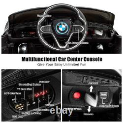 Costway 12V Licensed BMW I8 Kids Ride On Car with 2.4G Remote MP3 LED Lights Black