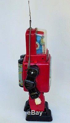 Cragstan Great Astronaut Robot Space Toy Tin Lithographed Battery Operated Works