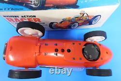 Cragstan Hong Kong Battery Operated Mystery Action Racer race Car with Box LNIB ST