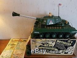 Deluxe Reading Tiger Joe Tank Great Working Condition With Box, Comic And Ammo
