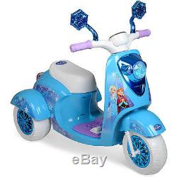 Disney Frozen Scooter Ride On Kids Toy Girls Bike Elsa Anna 6v Battery Electric