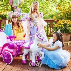Disney Pony Carriage Ride-On 6 Volt Electric Battery Cars Kids Toys Girls Child