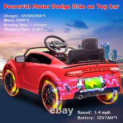 Dodge Electric Ride on Cars for Kids, 12V Licensed Dodge Charger SRT Powered Rid