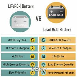 ECO 12V 20Ah Battery Lithium Iron Phosphate Deep Cycle LiFePO4 Battery 240 Wh