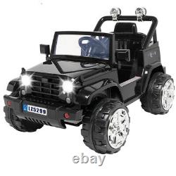 Electric 12V Kids Battery Ride On Car Toy Wheel Music Remote Control Black