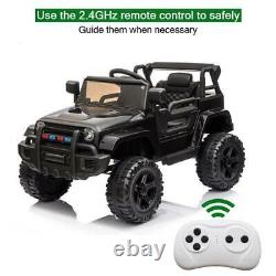 Electric 12V Kids Battery Ride On Car Toy Wheel Music with Remote Control BLACK