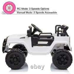 Electric 12V Kids Battery Ride On Car Toy Wheel Music with Remote Control WHITE