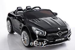 Electric 12V Kids RC Ride On Car with Radio Remote & MP3 Mercedes SL65 AMG Black