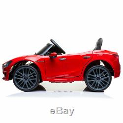 Electric 12V Kids Ride On Car Maserati Licenced Battery Power Remote Control Red