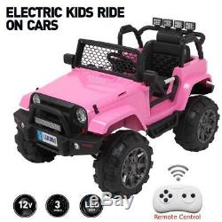 Electric 12V Kids Ride On Car Toys 4 Wheels, 3 Speeds, Remote Control
