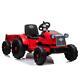 Electric 12v Kids Ride On Tractor Car Farm Truck With Big Trailer Remote Control