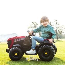 Electric 12V Kids Ride On Tractor Car Toys Battery Wheels Music with Trailer