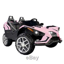 Electric 12V Kids Ride on Cars Battery Remote Control Light Truck Music Pink