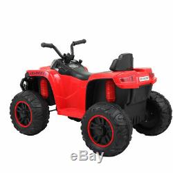 Electric Car Kids Ride On ATV Quad 6V Powered Double Motor 4-Wheels Toy Car Red