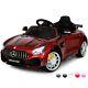 Electric Car Kids Ride On Mercedes Gtr Rc Mp3 Plastic Seat Horn Sound Lights Red