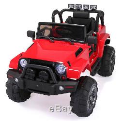 Electric Car Kids Ride On Truck Car 12V Battery Power withMP3 Remote Control Red