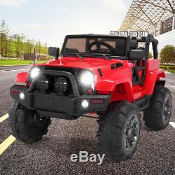 Electric Car Kids Ride On Truck Toy 12V Battery Powered WithRemote Control RC, Red