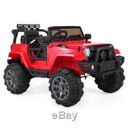 Electric Car Kids Ride On Truck Toy 12V Battery Powered WithRemote Control RC, Red